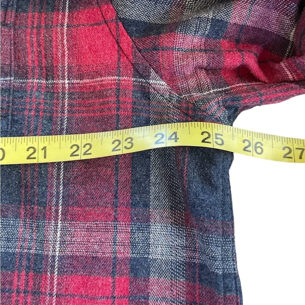 Weatherproof Shirt Mens XXL 2XL Hipster Plaid Flannel Long Sleeves Red Black - Picture 5 of 10